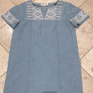 Madewell chambray denim dress, size small